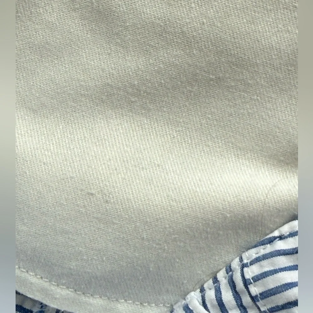 L.L Bean Seersucker patchwork Bermuda shorts. Favorite Fit